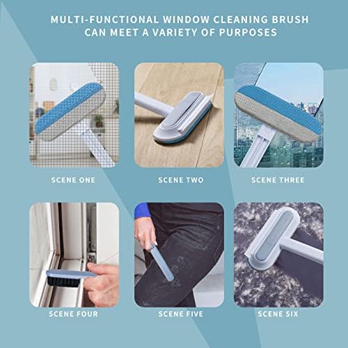 מברשת ניקוי מסך חלון סטטאטו | מברשת מנקה חלונות ומלחץ מיני | מסיר שיער לחיות מחמד | מנקה מסך רשת חלון |